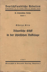 Bäuerliche Ethik in der schlesischen Volkssage.