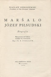 Marŝalo Józef Piłsudski.