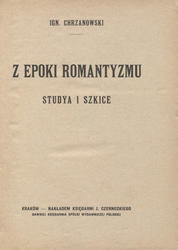Z epoki romantyzmu.