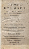 Goldsmith Oliver – Historya rzymska. T. 1.