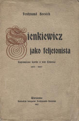 Sienkiewicz jako feljetonista.