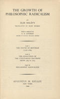 Halévy Elie – The growth of philosophic radicalism.