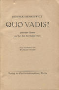 Sienkiewicz Henryk – Quo vadis?
