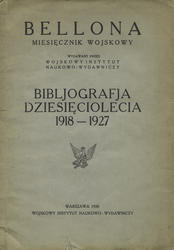 Bellona : bibljografja dziesięciolecia 1918-1927.