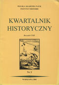 Kwartalnik Historyczny. R. 108 (2001), nr 2.