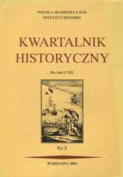 Kwartalnik Historyczny. R. 108 (2001), nr 3.