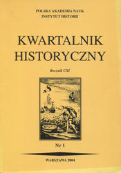 Kwartalnik Historyczny. R. 111 (2004), nr 1.