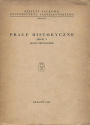 Zeszyty Naukowe Uniwersytetu Jagiellońskiego; nr 48. Prace Historyczne; z. 8 (1961), zeszyt grunwaldzki.