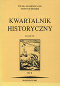 Kwartalnik Historyczny. R. 110 (2003), nr 1.