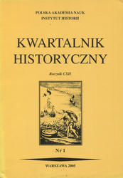 Kwartalnik Historyczny. R. 112 (2005), nr 1.