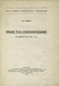 Tambor Jan – Trwanie życia ludzkiego w Krakowie w okresie od r. 1881-1925.