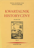 Kwartalnik Historyczny. R. 108 (2001), nr 4.