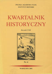 Kwartalnik Historyczny. R. 108 (2001), nr 4.