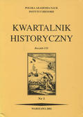 Kwartalnik Historyczny. R. 109 (2002), nr 1.