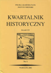Kwartalnik Historyczny. R. 109 (2002), nr 1.