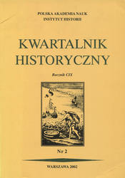 Kwartalnik Historyczny. R. 109 (2002), nr 2.