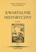 Kwartalnik Historyczny. R. 110 (2003), nr 2.