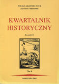 Kwartalnik Historyczny. R. 110 (2003), nr 4.