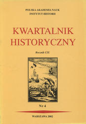 Kwartalnik Historyczny. R. 109 (2002), nr 4.