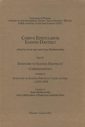 Corpus epistularum Ioannis Dantisci. Part 4, vol. 2.