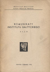 Komunikaty Instytutu Bałtyckiego. R. 10 (1973), z. 18.
