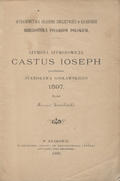 Szymonowic Szymon – Szymona Szymonowicza Castus Ioseph.