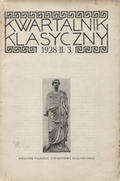 Kwartalnik Klasyczny. R. 2 (1928), z. 3.