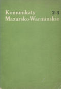 Komunikaty Mazursko-Warmińskie. R. 1983, nr 2-3 (160-161).