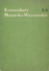Komunikaty Mazursko-Warmińskie. R. 1983, nr 2-3 (160-161).