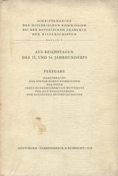 Aus Reichstagen des 15. und 16. Jahrhunderts.