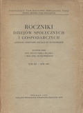 Roczniki Dziejów Społecznych i Gospodarczych. T. 14 (1952).