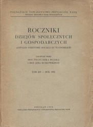 Roczniki Dziejów Społecznych i Gospodarczych. T. 14 (1952).