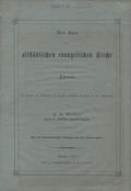 Markull Carl Gustav – Der Bau der altstädtischen evangelischen Kirche i Thorn.