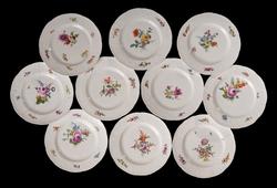 Miśnia. Zestaw 10 talerzy głębokich porcelanowych.
