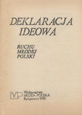 Deklaracja ideowa Ruchu Młodej Polski.