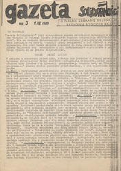 Gazeta Solidarności : II Walne Zebranie Delegatów Regionu Bydgoskiego. R. 1989, nr 3 (1.XII.).