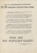 Apel do mieszkańców Bydgoszczy.