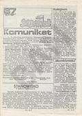 Solidarność Walcząca : biuletyn Międzyzakładowego Komitetu "S" Ziemi Łódzkiej. R. 1987, nr 87.