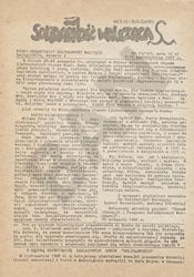 Solidarność Walcząca : pismo organizacji Solidarność Walcząca. R. 1987, nr 19/163.