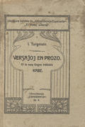 Turgieniew Iwan – Versaĵoj en prozo.