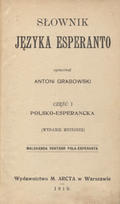Grabowski Antoni – Słownik języka esperanto. Cz. 1-2.