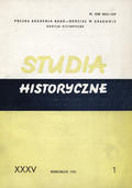 Studia Historyczne. R. 35 (1992), z. 1 (136).
