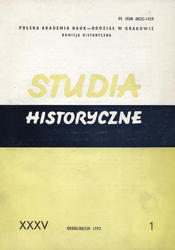 Studia Historyczne. R. 35 (1992), z. 1 (136).