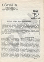 Oświata Niezależna. R. 1987, nr 16.