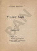 Wawrzonek Władysław Roman – IV rozbiór Polski.