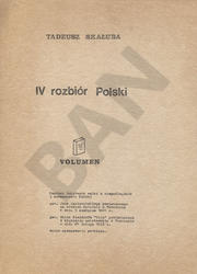 IV rozbiór Polski.