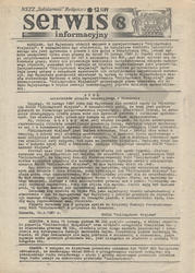 Serwis Informacyjny / [MKZ] NSZZ „Solidarność” Bydgoszcz. R. 1981, nr 8.
