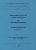 Quassowski Hans-Wolfgang – Stammfolge Quassowski.