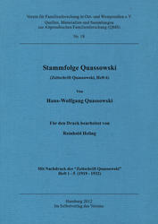 Stammfolge Quassowski.