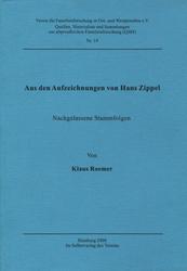 Aus den Aufzeichnungen von Hans Zippel